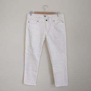 PAIGE Denim Optic White Jimmy Jimmy Crop